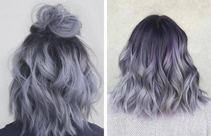 Hot trend mới với nhuộm tóc màu xám khói không cần tẩy