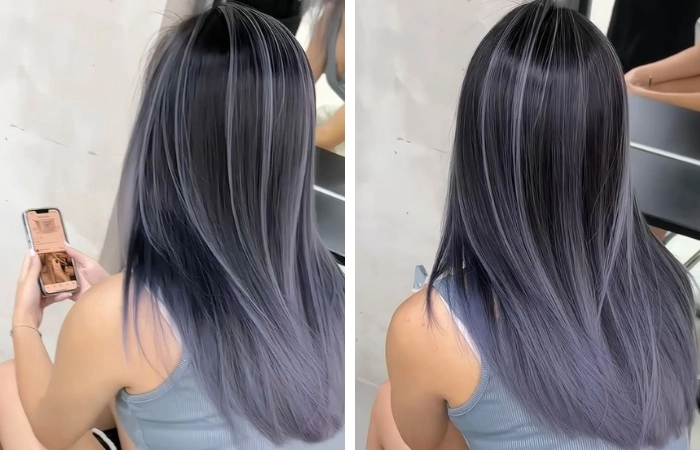 Chải nhẹ là đẹp với sáp vuốt tóc màu xám khói