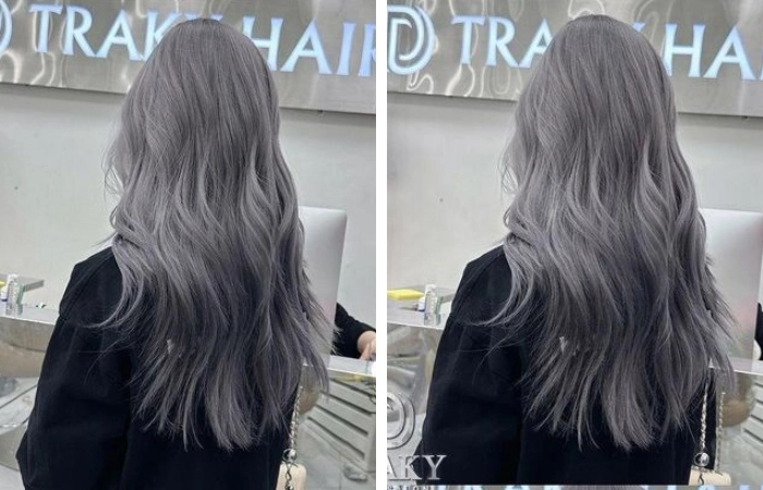 Làm mới nhẹ nhàng với thuốc nhuộm tóc màu xám khói của nhật