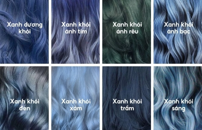 Chọn ngay màu tóc xanh dương lạnh để thay đổi diện mạo