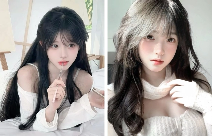 Nổi bật vẻ đẹp tự nhiên với các kiểu tóc đen