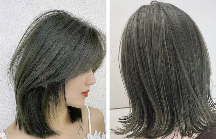 Chắc chắn bạn sẽ yêu màu tóc xanh rêu xám khói nam cá tính