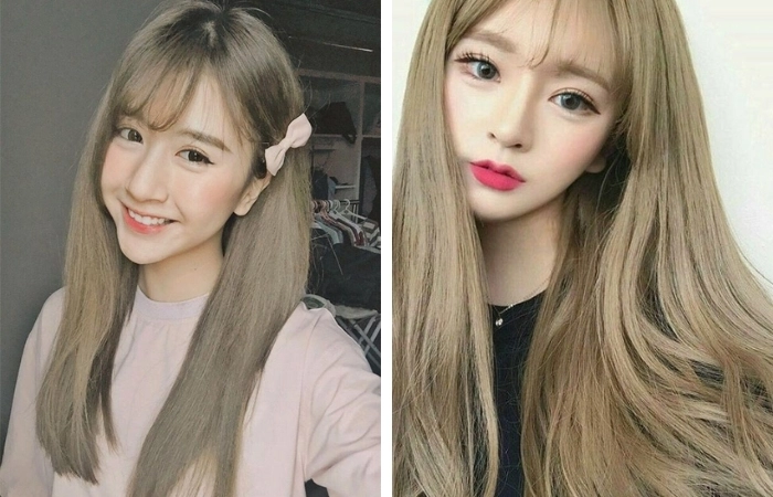Chất thơ dịu dàng cùng màu tóc vàng rêu nữ