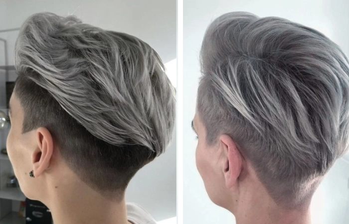 Thử ngay kiểu tóc undercut màu xám khói sành điệu