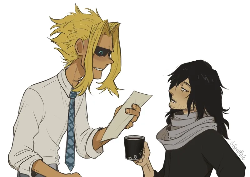 Tình bạn huyền thoại giữa Aizawa x All Might qua từng hình ảnh