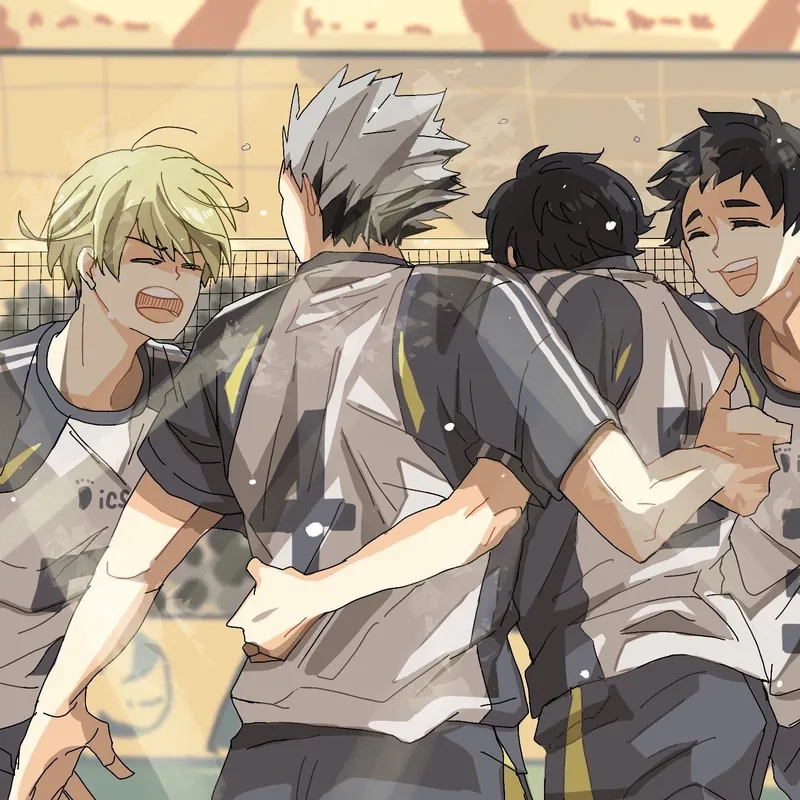 Bokuto x Akaashi x Kuroo x Tsukishima mang đến những trận đấu kịch tính