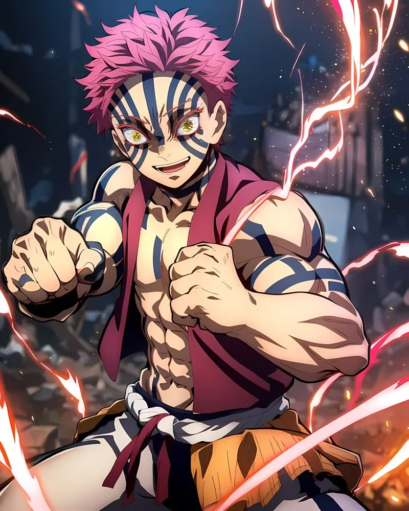Xem ngay Akaza Demon Slayer trong những pha hành động đỉnh cao