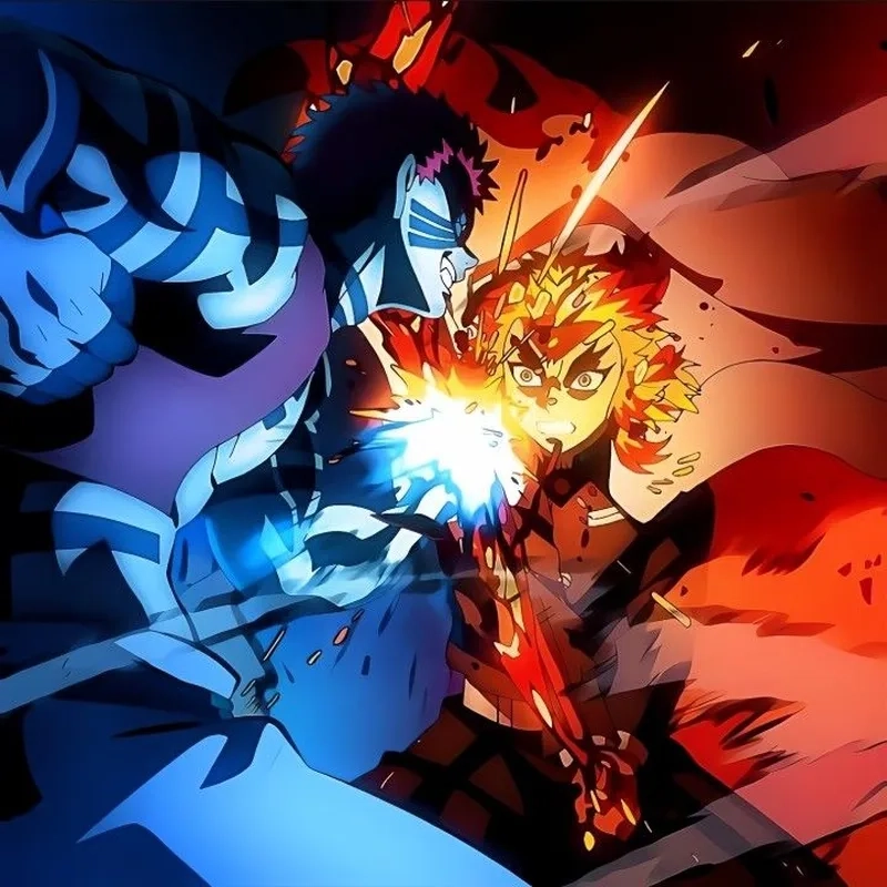 Rengoku vs Akaza trong những tình huống đầy gay cấn