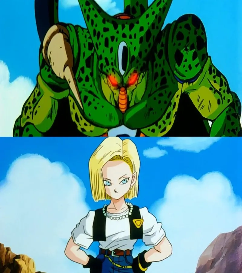 Android 18 and Cell có một mối quan hệ phức tạp và đầy kịch tính