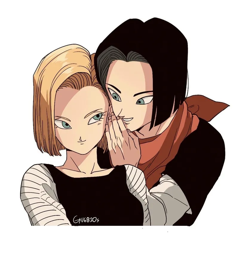 Android 18 Android 17 luôn là một đội ngũ không thể tách rời trong Dragon Ball