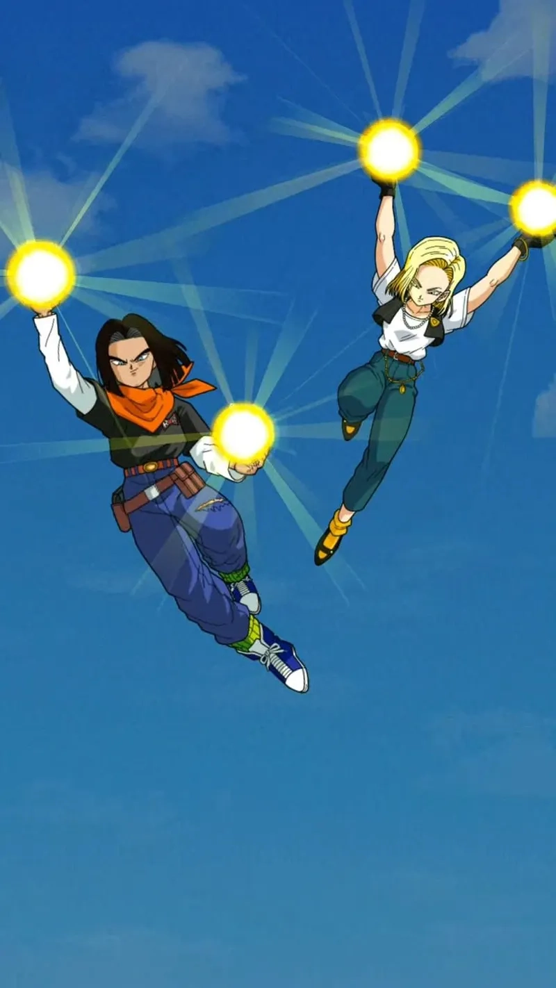 Android 17 x Android 18 là một cuộc đối đầu không thể bỏ qua trong Dragon Ball