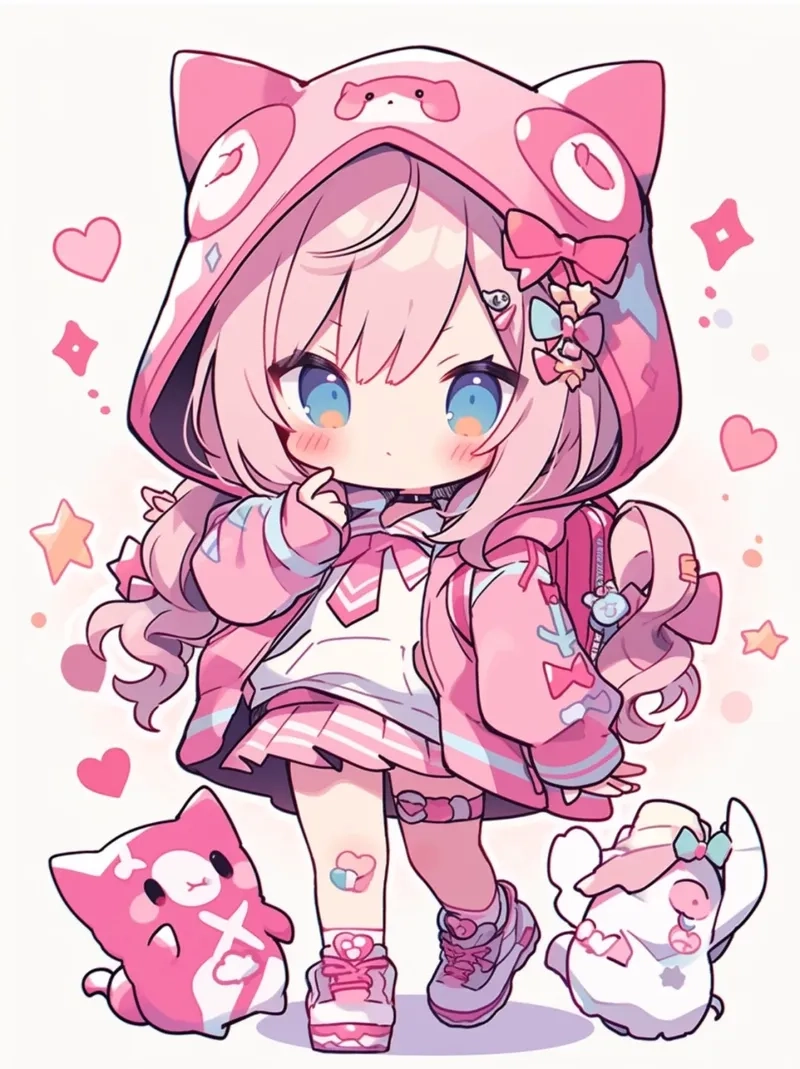 Bật mood yêu đời với anime chibi dễ thương mỗi ngày