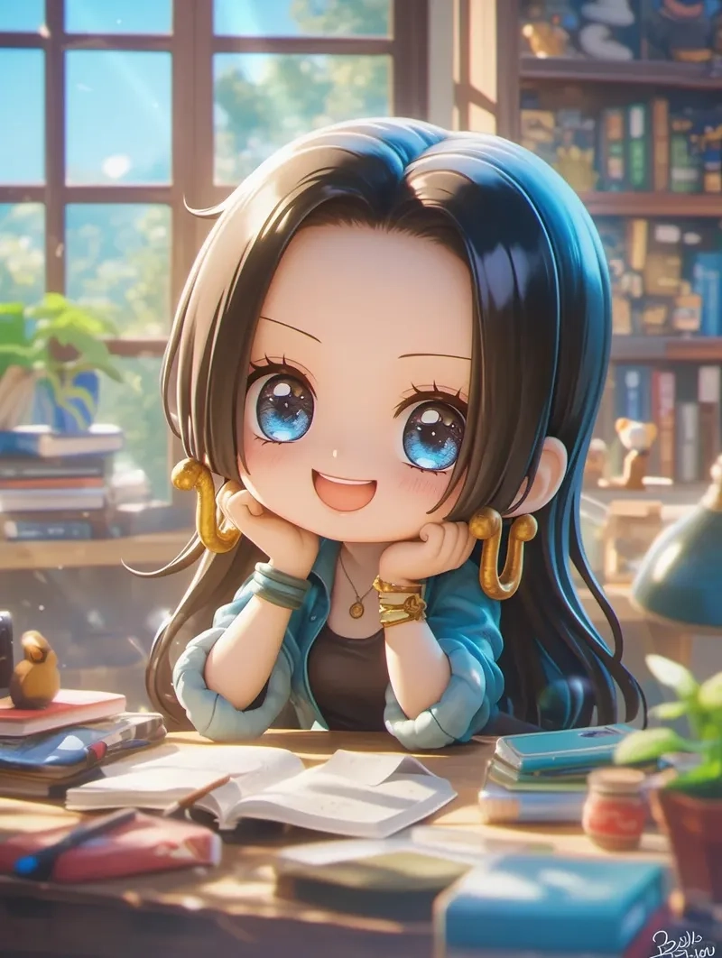 Hình nền độc lạ từ anime ảnh chibi siêu đáng yêu