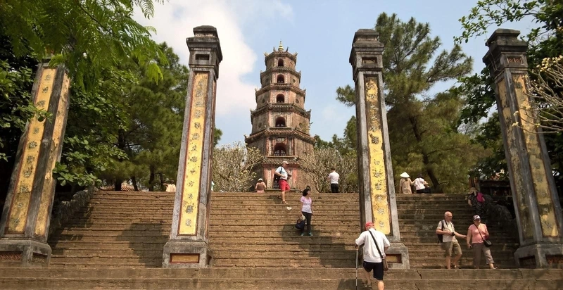 Nét xưa còn mãi trong hình ảnh của chùa thiên mụ