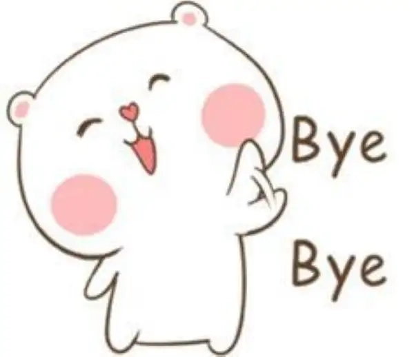 Chào tạm biệt cute nhẹ nhàng khiến ai cũng lưu luyến