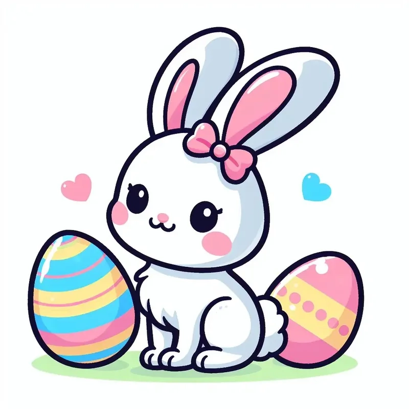 Hình nền thỏ cute chibi xinh xắn dành cho điện thoại của bạn, tải ngay