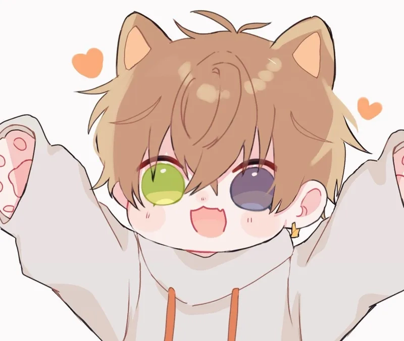 Tải ngay bộ hình anime chibi cute nam cực hot