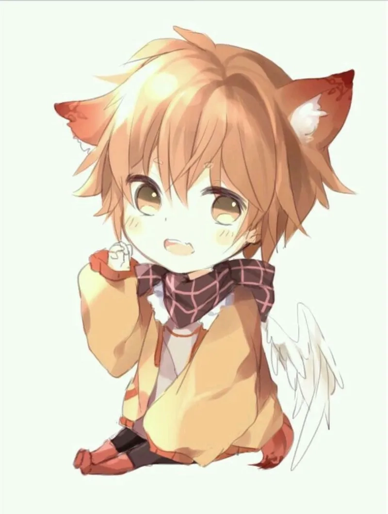 Bộ ảnh hình anime nam chibi cute đáng sưu tầm