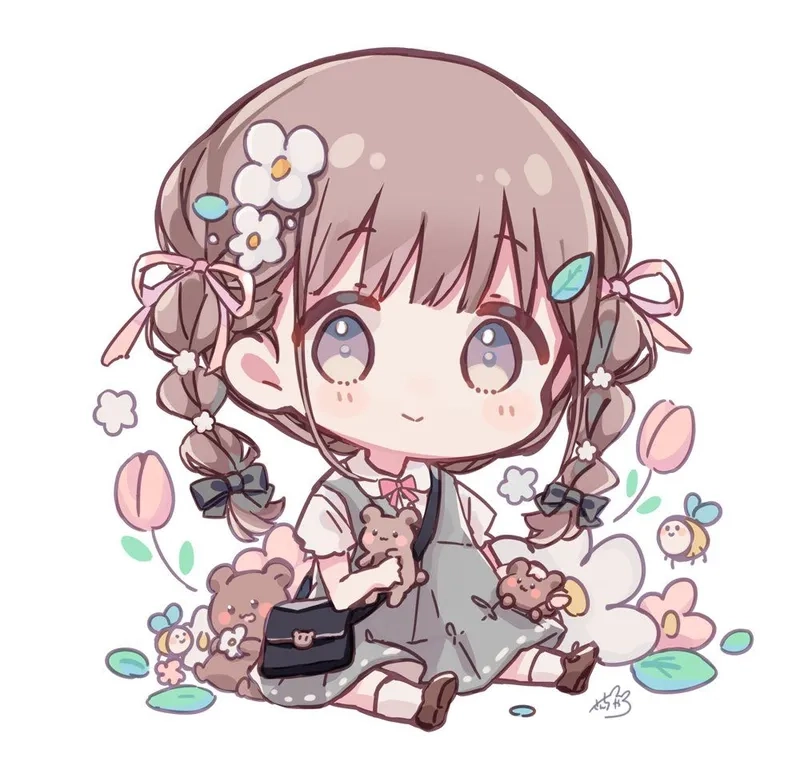 Tìm kiếm ảnh anime chibi cute nữ đẹp lung linh