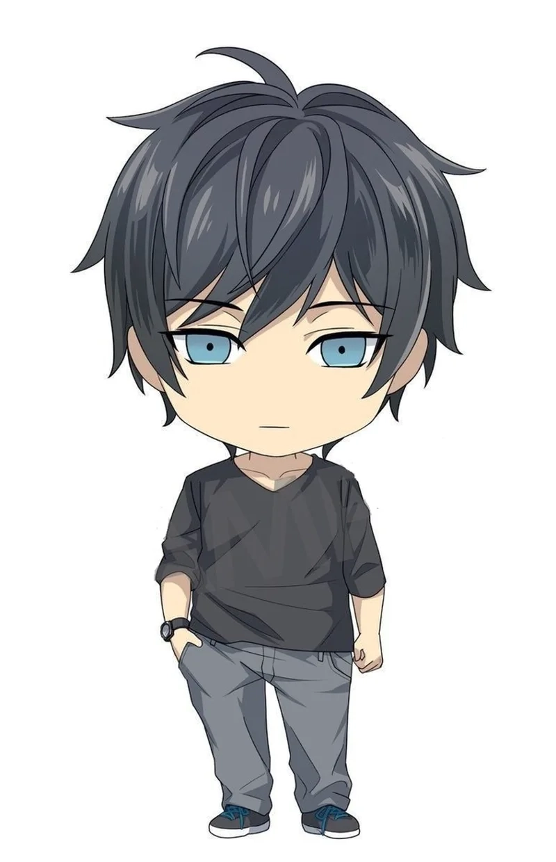 Tỏa sáng mạng xã hội với avatar cute anime chibi boy