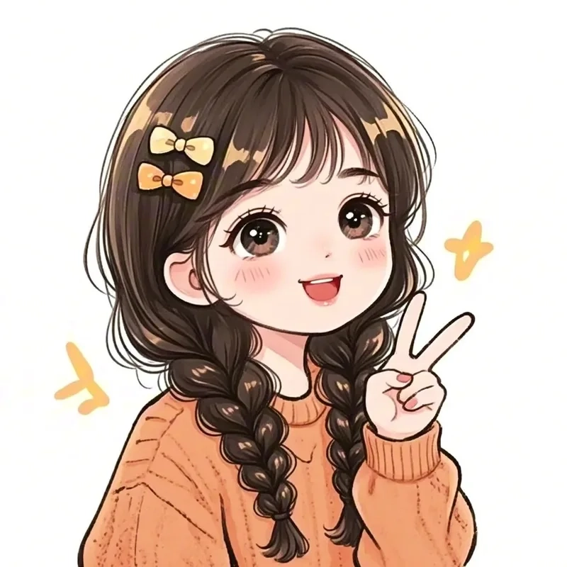 Đậm chất Nhật Bản cùng avatar anime girl hình ảnh chibi nữ cute