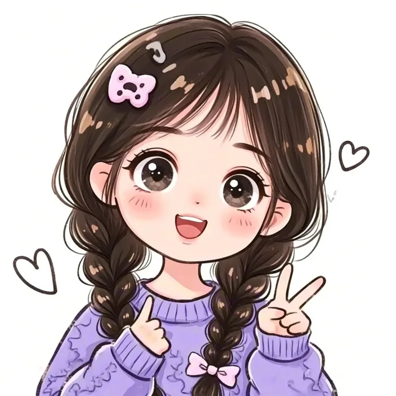Xinh tươi mỗi ngày nhờ avatar nữ cute chibi