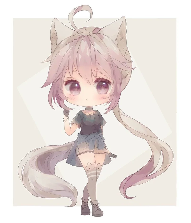Bộ avatar anime girl chibi hình nền cute sẽ khiến bạn mê mẩn