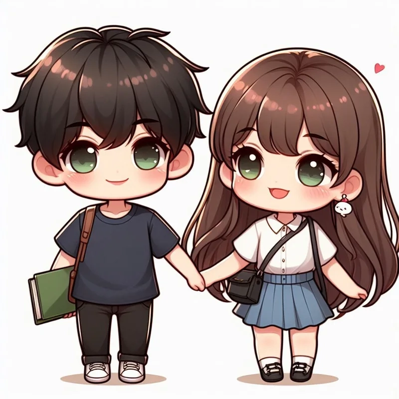 Đổi gió liền tay với avatar đôi cute chibi