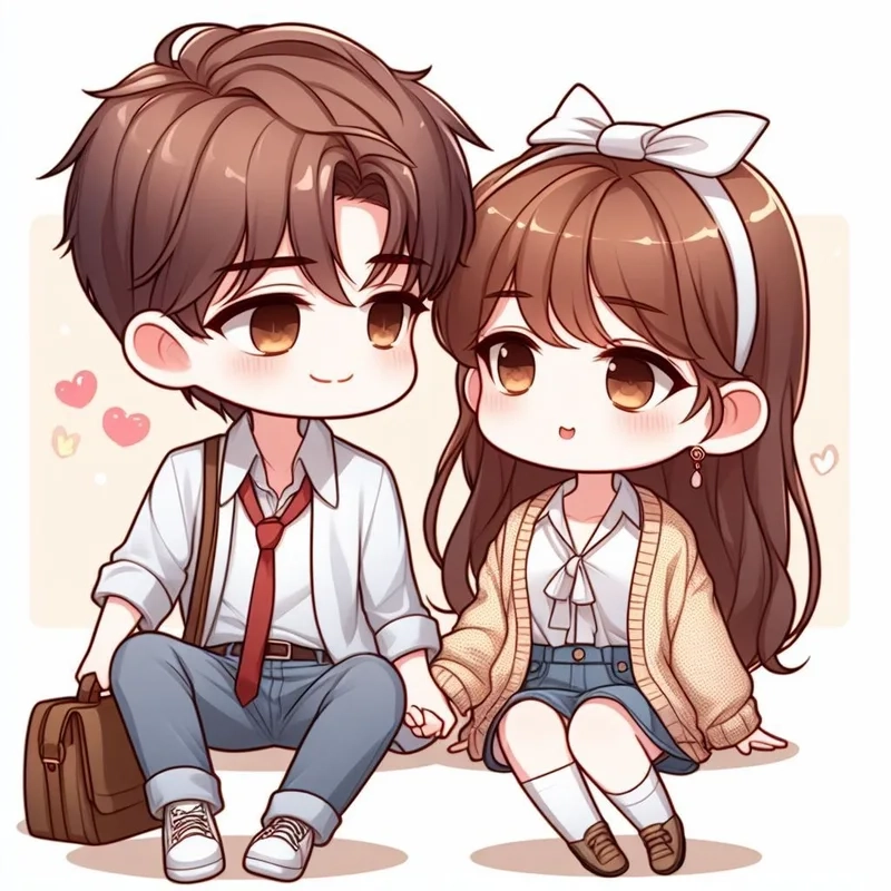 Gắn kết hơn với chibi avatar cặp đôi ảnh cute