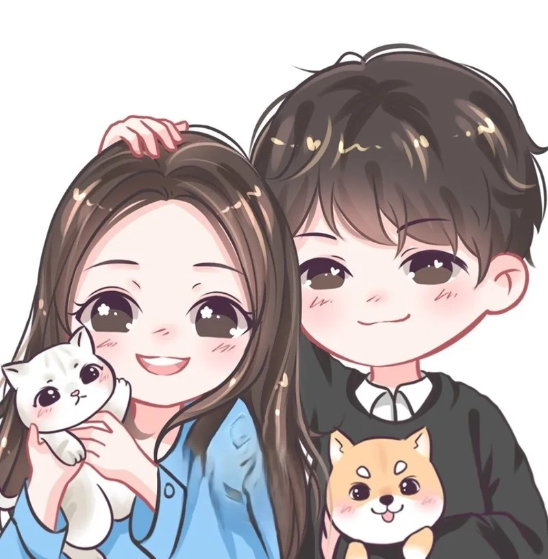 Kỉ niệm tình bạn với bản thân chibi avatar đôi bff cute