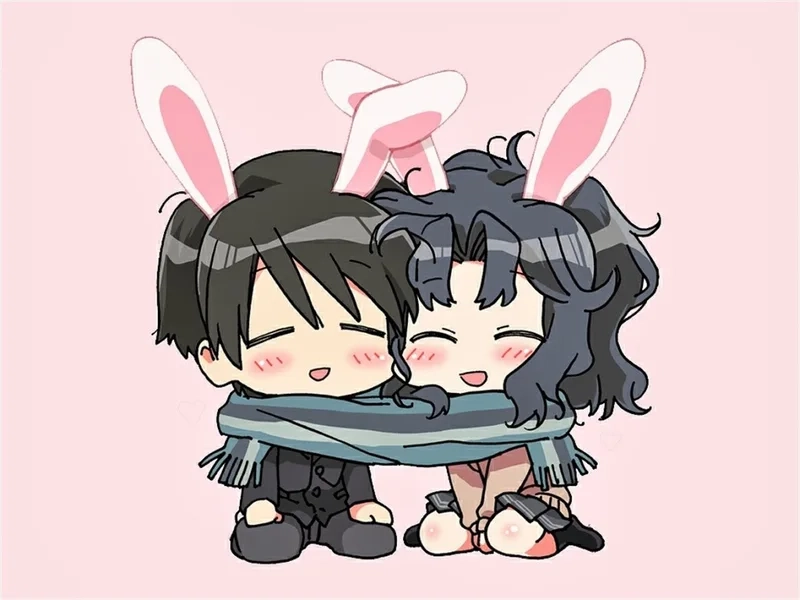 Tải ngay cute chibi avatar đôi siêu dễ thương