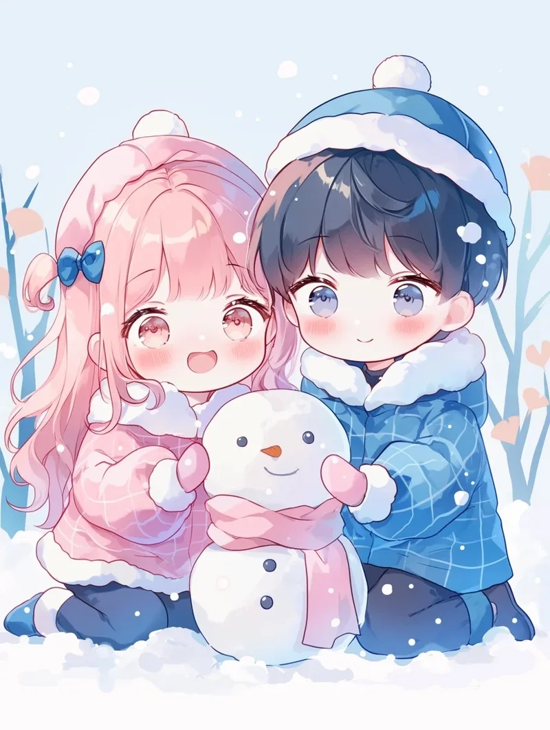 Combo bạn thân cực hot dễ thương chibi avatar cặp đôi hình ảnh cute