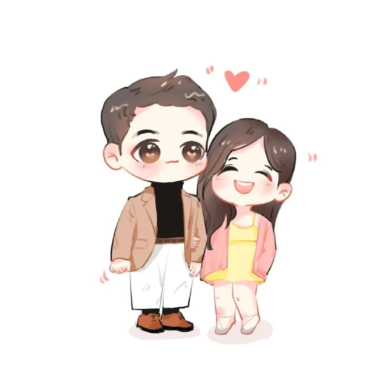 Couple anime thích mê avatar đôi cute anime chibi