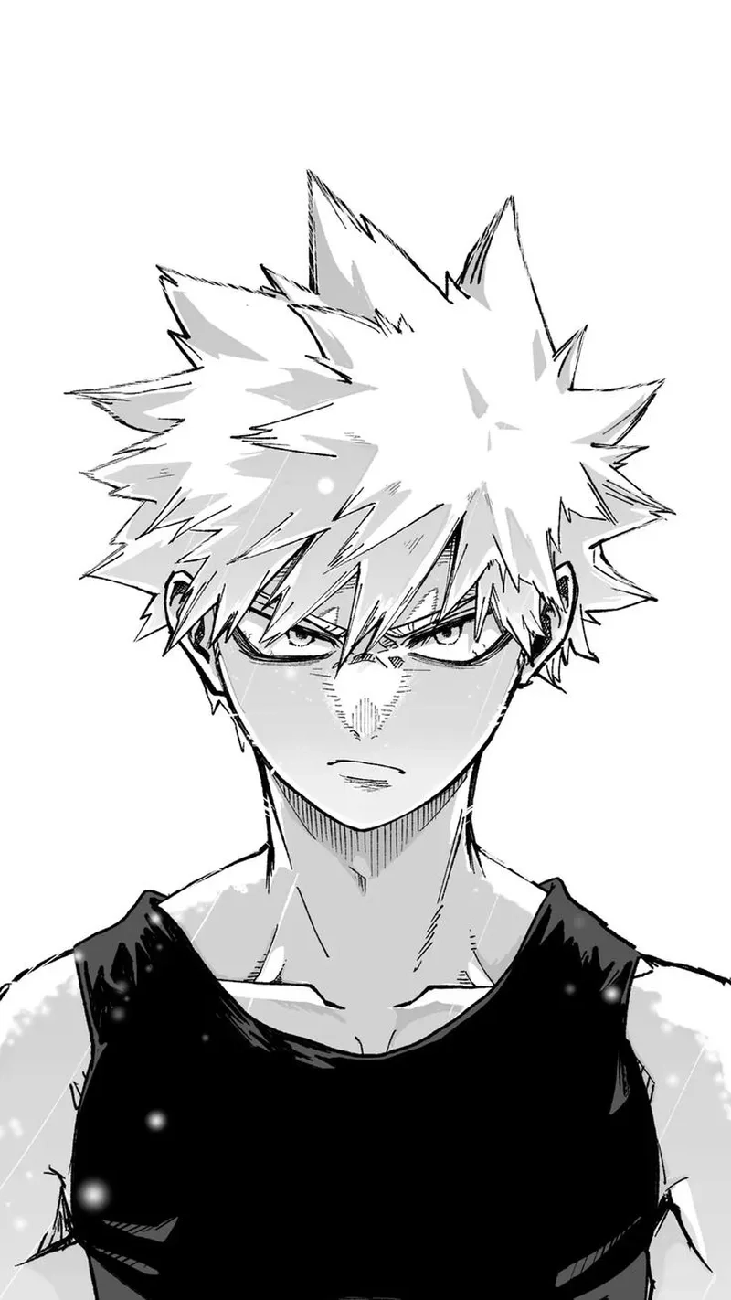 Bakugou trắng đen tranh vẽ cực kỳ nghệ thuật