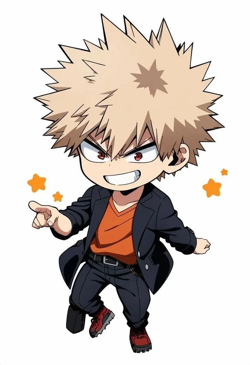 Bakugou chibi cute dễ thương đến mức không thể rời mắt