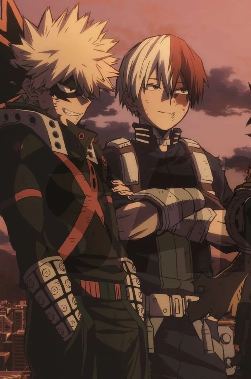 Bakutodo thể hiện những trận đấu căng thẳng giữa Bakugo và Todoroki