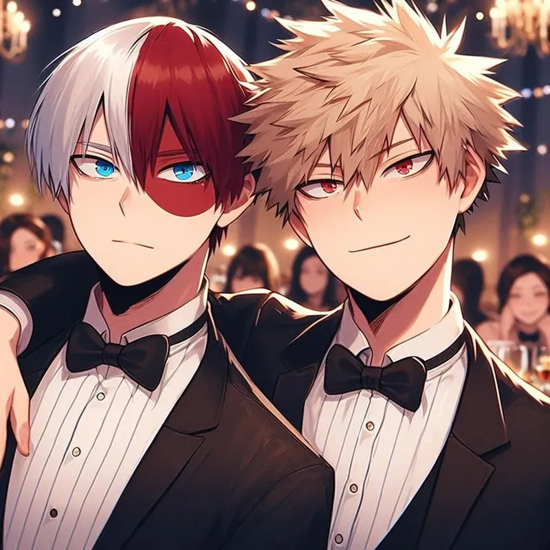 Todoroki x Bakugou là cặp đôi đối đầu mạnh mẽ và quyết liệt