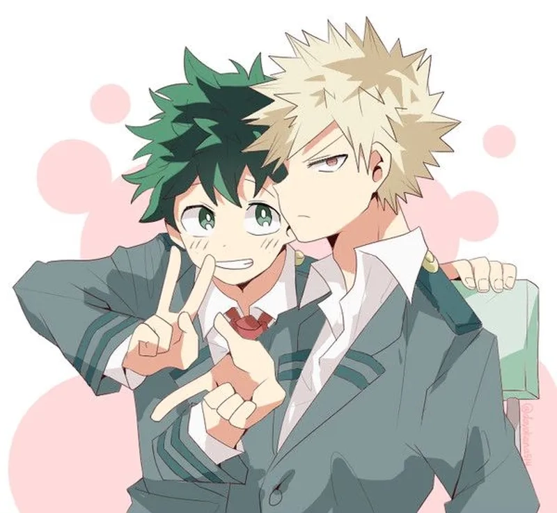 Bakugo Izuku thể hiện tình bạn mạnh mẽ giữa hai anh hùng