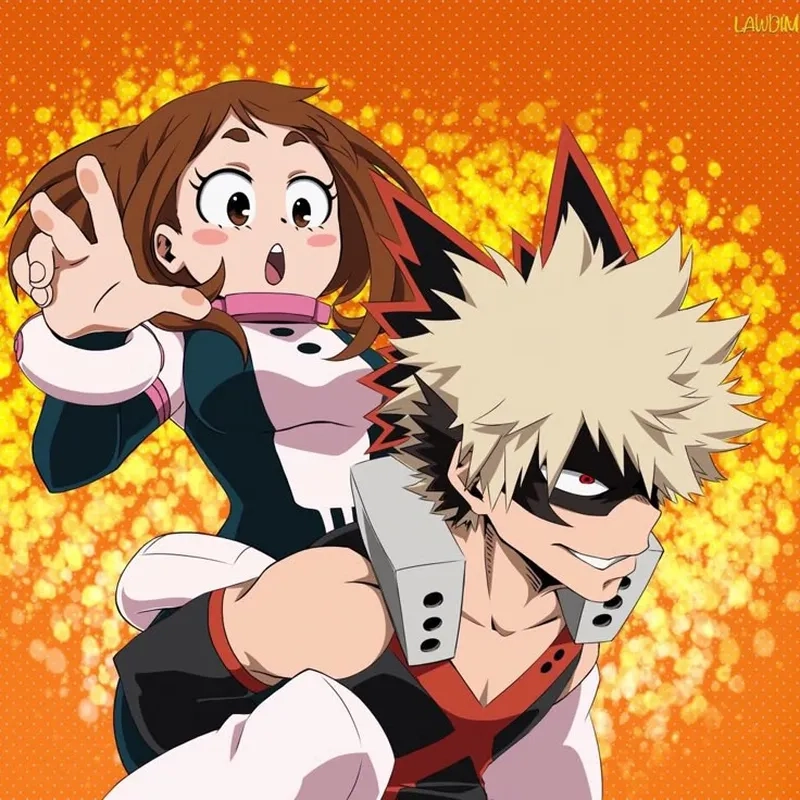 Ochako x Bakugou là cặp đôi chiến đấu đầy sức mạnh
