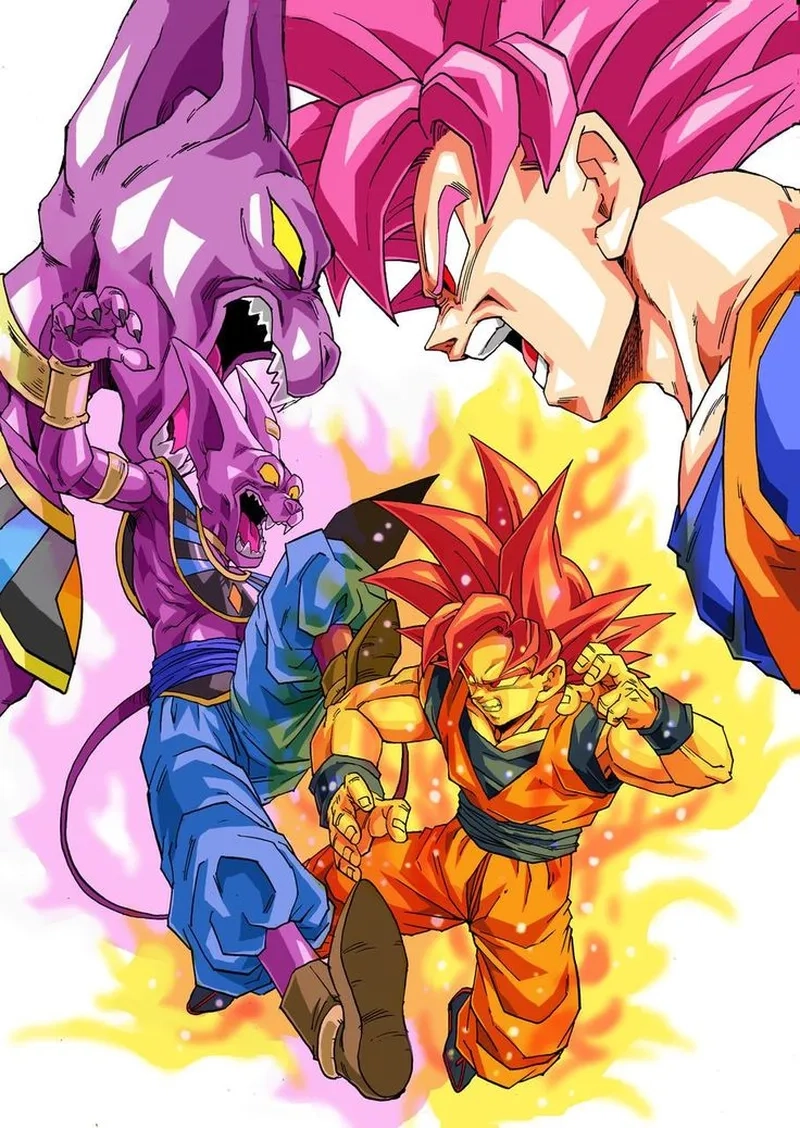 Khoảnh khắc đỉnh cao của Goku and Beerus trong trận chiến lịch sử
