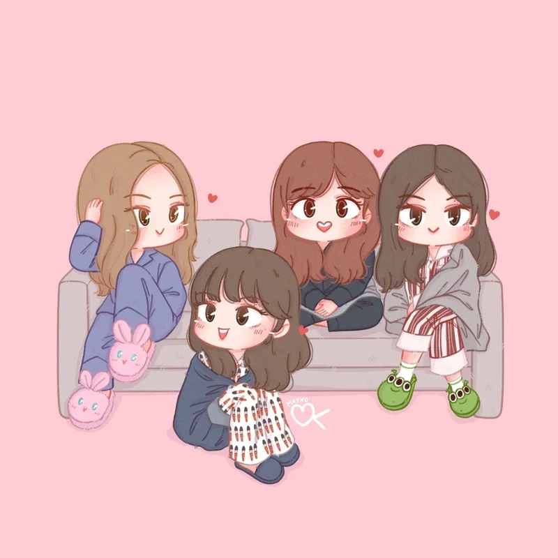 Avatar blackpink chibi - hình đại diện cho các fan Blackpink cực kỳ dễ thương