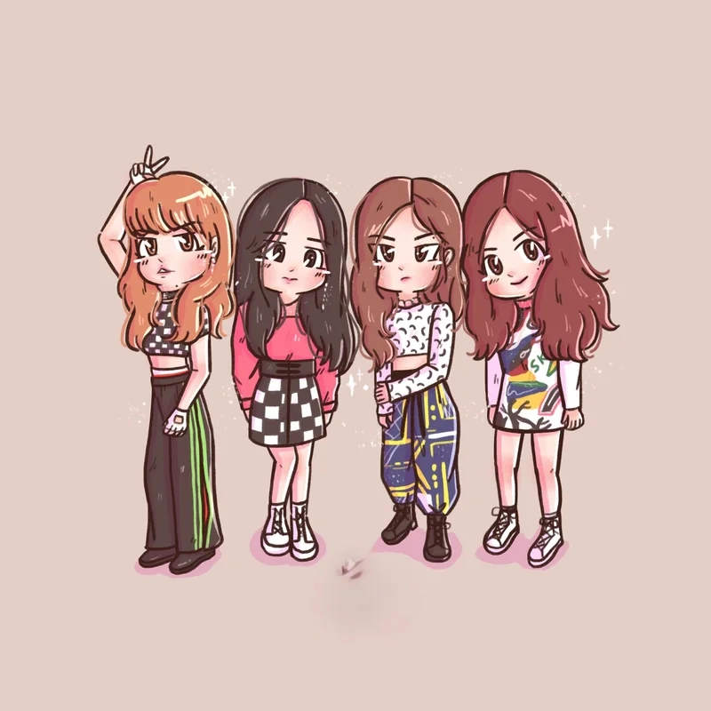 Blackpink hình chibi này sẽ đưa bạn vào thế giới đáng yêu của các cô nàng