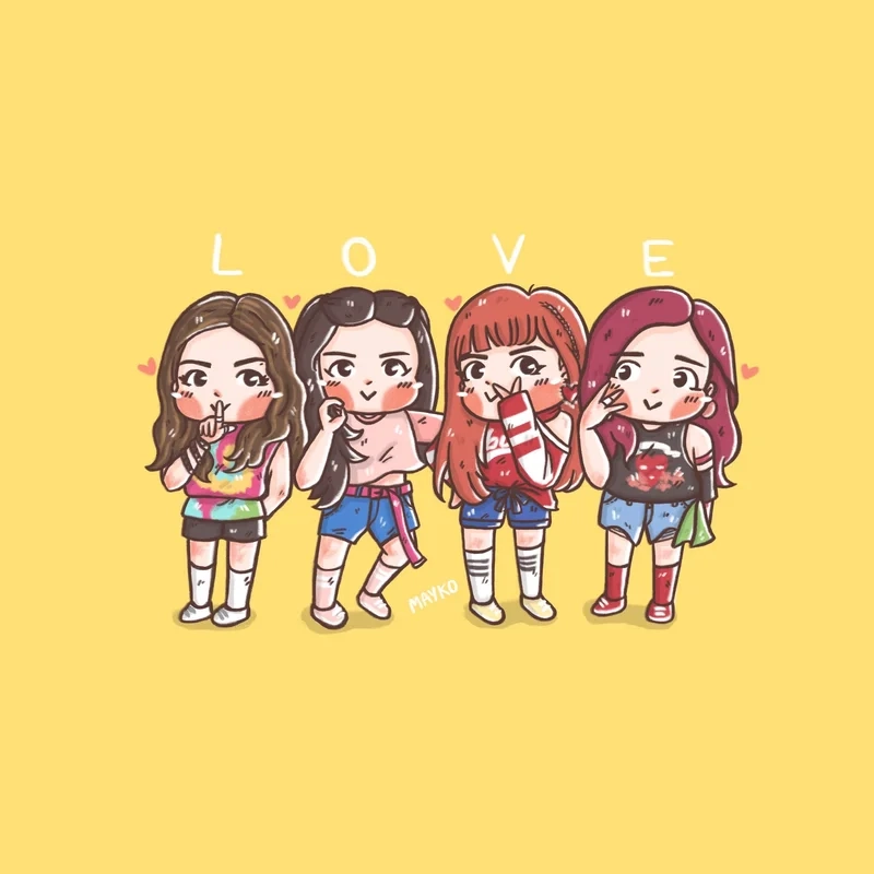 Tải ngay hình nền cute blackpink chibi để tạo điểm nhấn cho màn hình của bạn