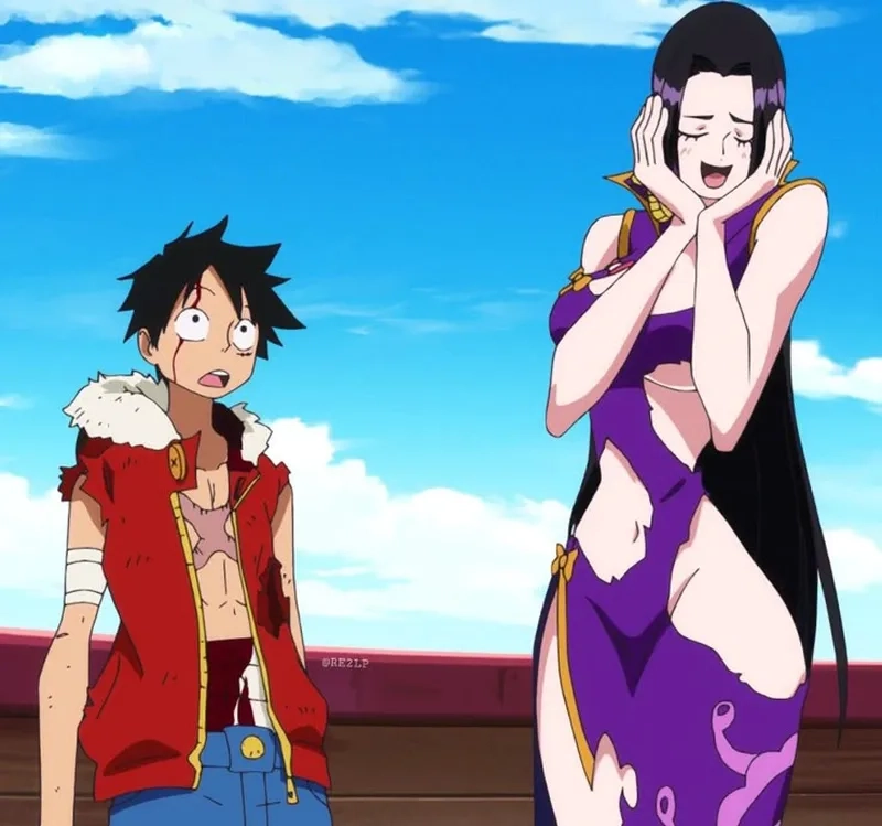 Khoảnh khắc Boa Hancock ôm Luffy gây bão cộng đồng