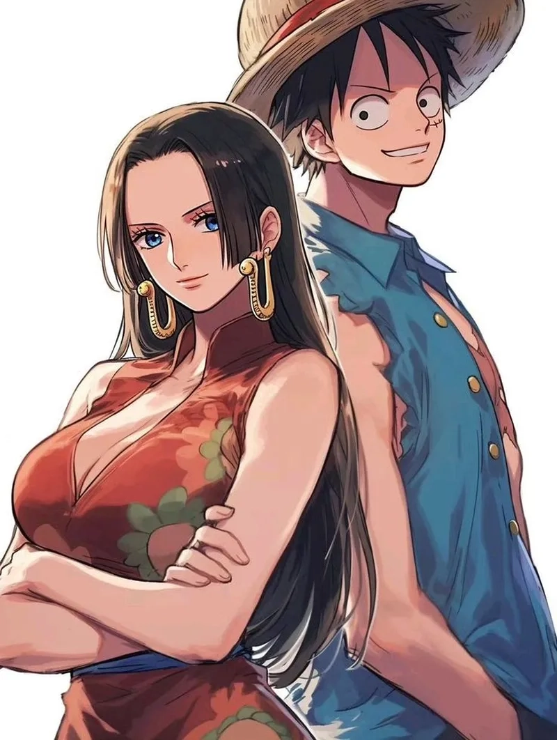 Bộ sưu tập hình đẹp về Hình Boa Hancock và Luffy