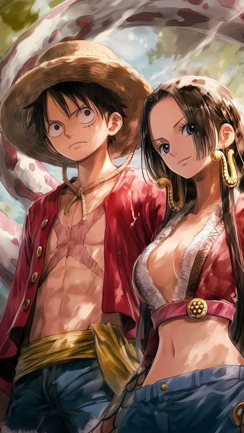 Ngắm nhìn khoảnh khắc lãng mạn trong hình Boa và Luffy