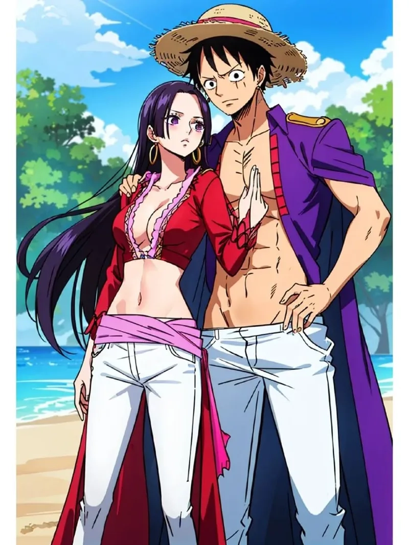 Loạt ảnh đáng yêu của hình Luffy và Boa bạn đã thấy chưa