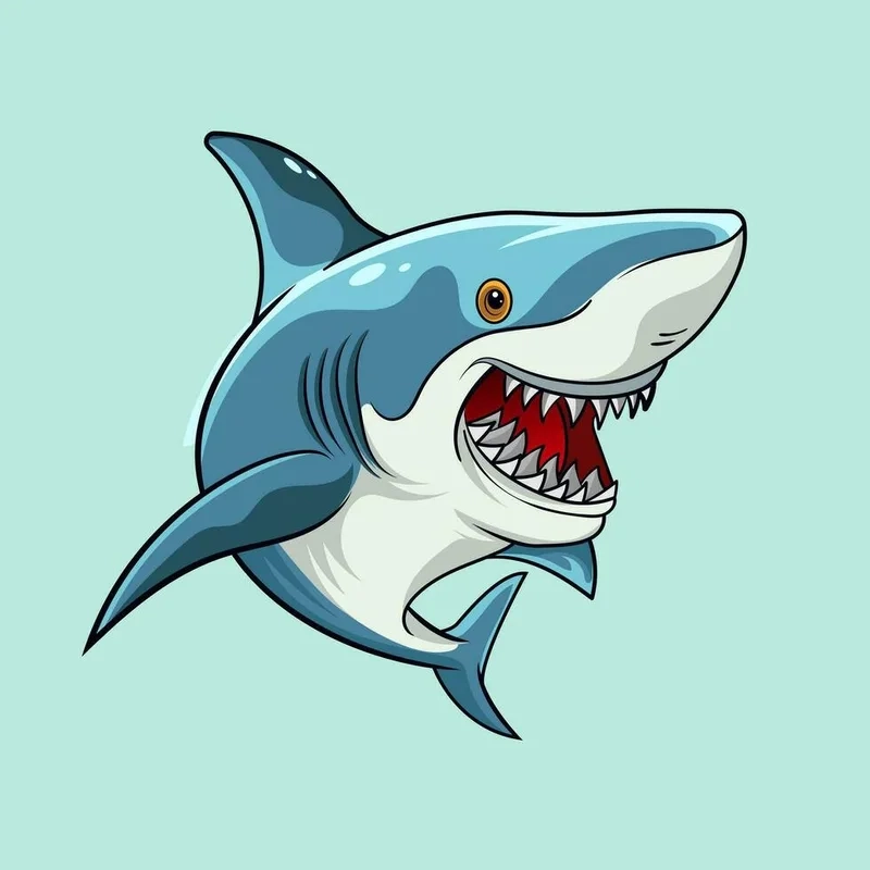 Hướng dẫn vẽ cá mập chibi đơn giản cho người mới