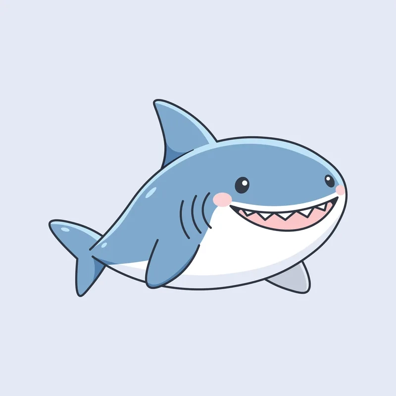 Tổng hợp ảnh cá mập chibi chất lượng cao miễn phí