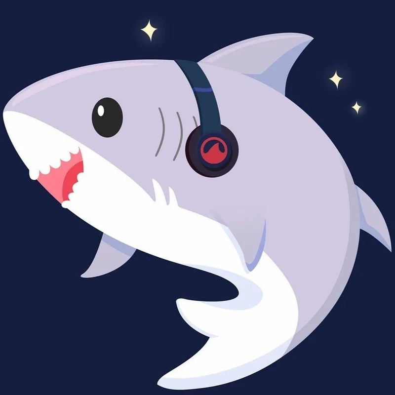 Hình ảnh hình con cá mập chibi độc đáo không đụng hàng